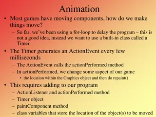 Creating Moving Components in Java Games with Timers