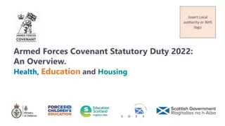 Armed Forces Covenant Statutory Duty 2022: Health, Education, and Housing Overview