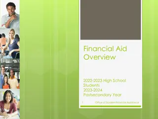 Understanding Financial Aid for High School and Postsecondary Students - 2022-2024 Overview