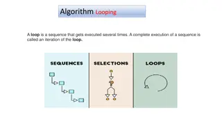 Algorithm Looping and Number Generation Examples