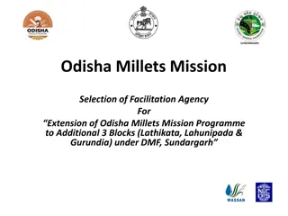 Odisha Millets Mission Facilitation Agency Selection & Program Extension