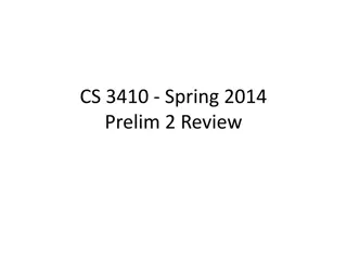 CS 3410 Spring 2014 Prelim 2 Review and Calling Conventions