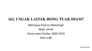 Will Jesus Find Us Watching? Reflecting on Fanny Crosby's Hymn