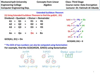 Data Encryption and Multiplicative Inverse in Computer Engineering Algebra
