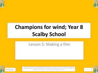 Making a Film about Offshore Wind: Key Stages and Ideas