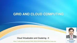 Understanding Cloud Computing, Virtualization, and Clustering Concepts