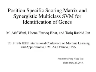 Synergistic Multiclass SVM for Gene Identification from Protein Sequences