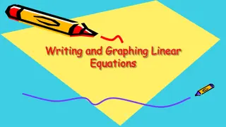 Understanding Linear Equations: Graphing and Examples
