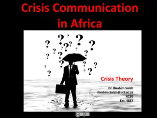 Crisis Communication in Africa: Understanding the Stages and Strategies
