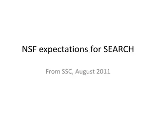 NSF Expectations and Future Vision for SEARCH Initiative