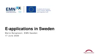 Online E-Applications for Migration and Visas in Sweden