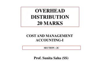 Understanding Overhead Distribution in Cost and Management Accounting