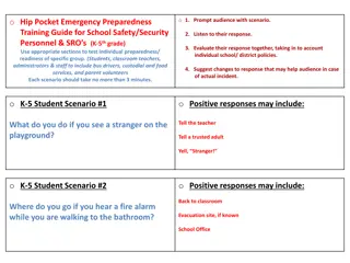 School Safety Preparedness Training Guide for K-5 Staff and Students