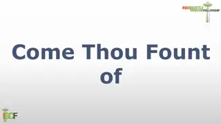 Come Thou Fount of Every Blessing Lyrics