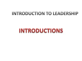 Understanding Leadership in Health Sciences Training