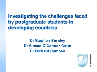 Challenges Faced by Postgraduate Students in Developing Countries