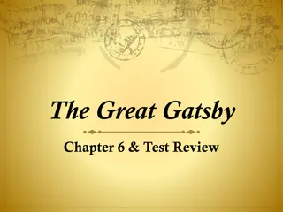 James Gatz: The Transformation of Jay Gatsby in The Great Gatsby Chapter 6 & Test Review