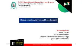 Requirements Analysis and Specification at Dr. SNS Rajalakhsmi College