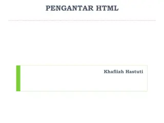 Mastering Basic HTML: Introduction, Objectives, and Practice