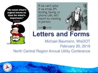 Annual Utility Conference Highlights and Revised Forms Updates