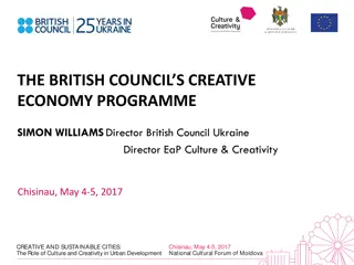 The Role of Culture and Creativity in Urban Development at National Cultural Forum of Moldova