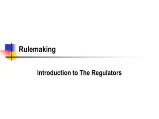 Understanding Rulemaking: A Guide for Regulators