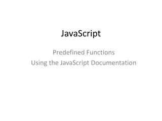 Understanding Predefined Functions in JavaScript Documentation
