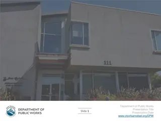 San Rafael Department of Public Works Presentation Highlights