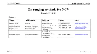 Methods for 1-Dimensional Ranging in IEEE 802.11bd