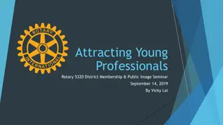 Attracting Young Professionals for Rotary District Membership and Public Image Enhancement