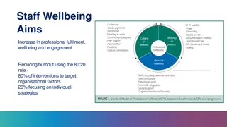 Organisational Strategies for Enhancing Healthcare Professional Wellbeing
