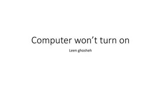 Troubleshooting Tips for Computer That Won't Turn On