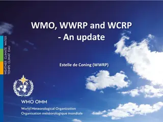 Update on WMO, WWRP, and WCRP Initiatives