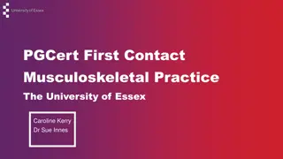 Musculoskeletal Practice Pathway at The University of Essex