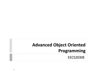 Advanced Object Oriented Programming Course Information