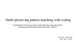 Order-Preserving Pattern Matching with Scaling in Information Processing