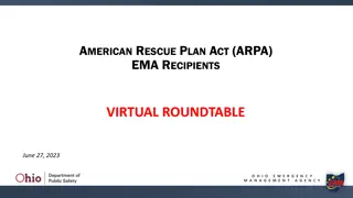 Ohio Emergency Management Agency ARPA Program Updates and Guidelines