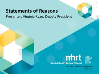 Understanding Statements of Reasons Process for MHRT Requests