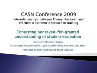 Understanding Student Evaluation in Educational Research
