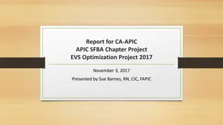 EVS Optimization Project 2017 Summary & Progress Update