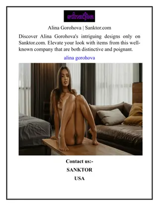 Alina Gorohova  Sanktor.com