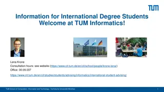 Practical Guide for International Degree Students at TUM Informatics