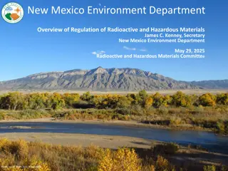 Regulation of Radioactive and Hazardous Materials in New Mexico