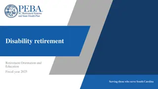 Disability Retirement Eligibility and Requirements for SCRS and PORS Members