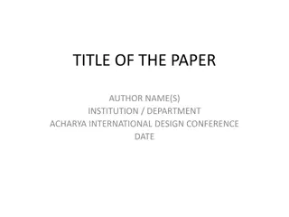 Design Conference 2025: Research Insights and Implications