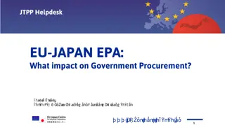 Impact of EU-Japan EPA on Government Procurement Regulations