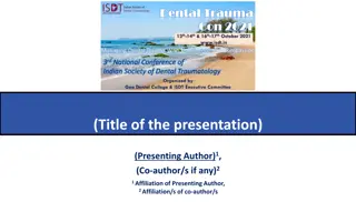 Presentation on Case Report and Discussion