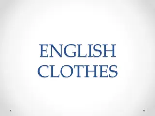 English Clothes Vocabulary and Translations