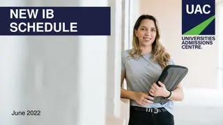 New IB Schedule Update June 2022