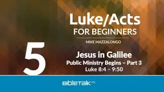 Exploring the Parables and Miracles of Jesus in Galilee